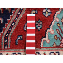 Load image into Gallery viewer, 5&#39;1&quot;x9&#39;7&quot; Fire Brick Red, New Persian with Triple Serrated Medallion Design, Camel Hair, Pure Wool, Hand Knotted, Oriental Rug FWR525450