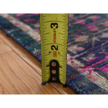 Load image into Gallery viewer, 3&#39;1&quot;x19&#39;3&quot; Goldenrod Yellow, Mamluk Design, Sari Silk with Textured Wool, Hand Knotted, XL Runner Oriental Rug FWR525750