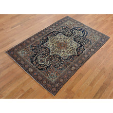 Load image into Gallery viewer, 4&#39;4&quot;x6&#39;9&quot; Amber Brown, Antique Persian Fereghan Sarouk, Excellent Condition, Clean and Soft, Even Wear, 100% Wool, Hand Knotted, Oriental Rug FWR525834