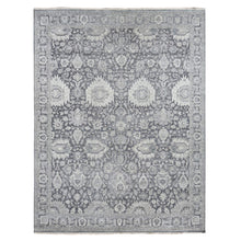 Load image into Gallery viewer, 11&#39;10&quot;x14&#39;10&quot; Anchor Gray, Hand Knotted, Oushak Influence, Silk with Textured Wool, Oversized, Oriental Rug FWR525918