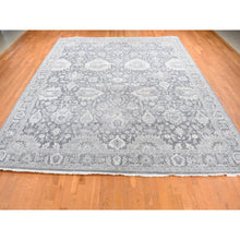 Load image into Gallery viewer, 11&#39;10&quot;x14&#39;10&quot; Anchor Gray, Hand Knotted, Oushak Influence, Silk with Textured Wool, Oversized, Oriental Rug FWR525918