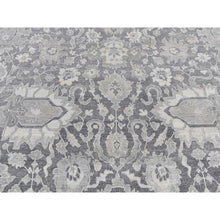 Load image into Gallery viewer, 11&#39;10&quot;x14&#39;10&quot; Anchor Gray, Hand Knotted, Oushak Influence, Silk with Textured Wool, Oversized, Oriental Rug FWR525918