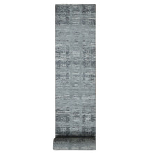 Load image into Gallery viewer, 2&#39;6&quot;x17&#39;10&quot; Spanish Gray, Hand Spun Undyed Natural Wool, Modern XL Runner, Hand Knotted, Oriental Rug FWR526122