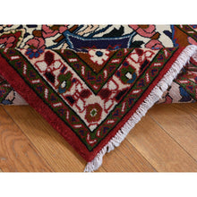 Load image into Gallery viewer, 2&#39;9&quot;x4&#39; Ivory, New Persian Lilihan, Pure Wool, Hand Knotted, Oriental Rug FWR526638