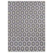 Load image into Gallery viewer, 8&#39;10&#39;&#39;x12&#39;2&#39;&#39; Beige with a mix of Purple, Flat Weave, Durie Kilim with Geometric Pattern, Reversible, Pure Wool, Hand Woven, Oriental Rug FWR527214