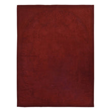 Load image into Gallery viewer, 7&#39;8&quot;x10&#39;3&quot; Chili Red, Hand Woven, 100% Wool, Overdyed Aubusson, Oriental Rug FWR527352