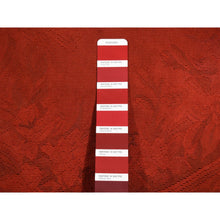 Load image into Gallery viewer, 7&#39;8&quot;x10&#39;3&quot; Chili Red, Hand Woven, 100% Wool, Overdyed Aubusson, Oriental Rug FWR527352