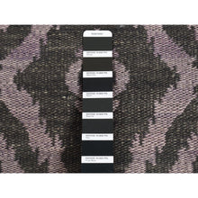 Load image into Gallery viewer, 5&#39;2&quot;x7&#39;5&quot; Olive Black, Flat Weave Kilim, Pure Wool, Hand Woven, Reversible Oriental Rug FWR527412