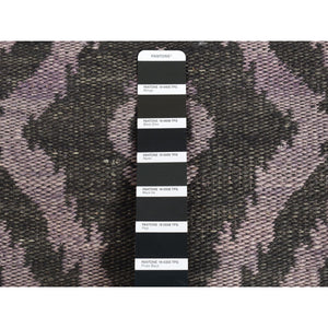 5'2"x7'5" Olive Black, Flat Weave Kilim, Pure Wool, Hand Woven, Reversible Oriental Rug FWR527412