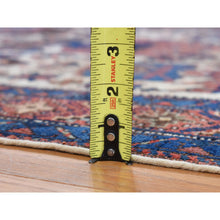 Load image into Gallery viewer, 4&#39;7&quot;x5&#39;6&quot; Prismatic Red, Antique Persian Afshar, Large Geometric Elements, Hand Knotted, Pure Wool, Even Wear, Clean, Sides and Ends Professionally Secured, Oriental Rug FWR527496