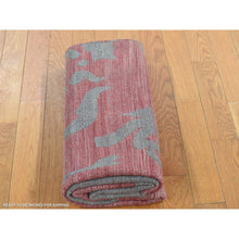 Load image into Gallery viewer, 4&#39;x6&#39;2&quot; Battleship Gray, Pure Wool, Flat Weave Kilim, Hand Woven, Reversible Oriental Rug FWR527544