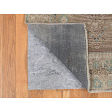 Load image into Gallery viewer, 4&#39;1&quot;x9&#39;2&quot; Cinereous Gray, Washed Out Afghan Baluch with Natural Colors, Pure Wool, Hand Knotted, Wide Runner, Oriental Rug FWR527766