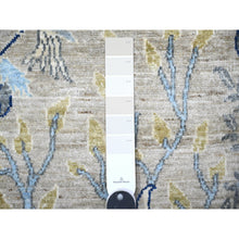 Load image into Gallery viewer, 4&#39;1x5&#39;10&quot; Hint of Gray, Birds of Paradise, Vegetable Dyes, 100% Wool, Afghan Peshawar, Hand Knotted, Oriental Rug FWR529362