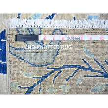 Load image into Gallery viewer, 4&#39;1x5&#39;10&quot; Hint of Gray, Birds of Paradise, Vegetable Dyes, 100% Wool, Afghan Peshawar, Hand Knotted, Oriental Rug FWR529362