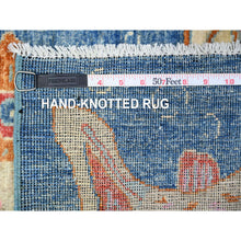 Load image into Gallery viewer, 4&#39;x6&#39; Pantone Blue, Afghan Peshawar Oceanic Fish Design, Vegetable Dyes, Densely Woven Extra Soft Wool Hand Knotted, Colorful Borderless Oriental Rug FWR530352