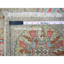 Load image into Gallery viewer, 4&#39;x6&#39; Sidewalk Gray, Uzbek Suzani Design Densely Woven Natural Dyes, 100% Wool Hand Knotted, Oriental Rug FWR530898