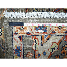 Load image into Gallery viewer, 4&#39;1&quot;x6&#39; Sardine Gray, Bidjar Garus Design, Fine Aryana, Natural Dyes, Luxurious Wool, Hand Knotted, Runner Oriental Rug FWR530904