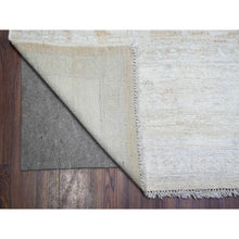 Load image into Gallery viewer, 8&#39;9&quot;x12&#39;5&quot; Apricot Orange, Faded Out Afghan Angora Oushak, Vegetable Dyes with Shiny Wool, Hand Knotted Oriental Rug FWR531474