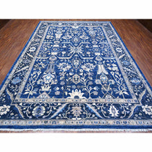 Load image into Gallery viewer, 9&#39;x11&#39;7&quot; Bluebonnet Blue, Fine Peshawar With Heriz All Over Design, Densely Woven, Hand Knotted, Vegetable Dyes, 100% Wool Oriental Rug FWR531876