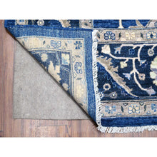 Load image into Gallery viewer, 9&#39;x11&#39;7&quot; Bluebonnet Blue, Fine Peshawar With Heriz All Over Design, Densely Woven, Hand Knotted, Vegetable Dyes, 100% Wool Oriental Rug FWR531876