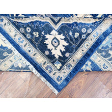 Load image into Gallery viewer, 9&#39;x11&#39;7&quot; Bluebonnet Blue, Fine Peshawar With Heriz All Over Design, Densely Woven, Hand Knotted, Vegetable Dyes, 100% Wool Oriental Rug FWR531876