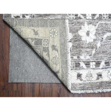 Load image into Gallery viewer, 10&#39;2&quot;x14&#39; Nevada Gray, Hand Knotted, Natural Dyes, Afghan Angora Oushak, Wool Weft, All Over Tribal Motifs, Oriental Rug FWR532032