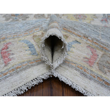 Load image into Gallery viewer, 9&#39;9&quot;x14&#39;2&quot; White Whisper, All Over Village Motifs Design, Wool Weft, Vegetable Dyes, Hand Knotted, Afghan Angora Oushak, Oriental Rug FWR532146