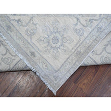 Load image into Gallery viewer, 8&#39;10&quot;x11&#39;9&quot; Storm Cloud Gray, Vegetable Dyes Soft and Vibrant Wool, White Wash Fine Peshawar, Hand Knotted Oriental Rug FWR532482