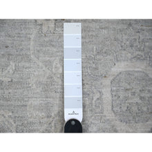 Load image into Gallery viewer, 8&#39;10&quot;x11&#39;9&quot; Storm Cloud Gray, Vegetable Dyes Soft and Vibrant Wool, White Wash Fine Peshawar, Hand Knotted Oriental Rug FWR532482