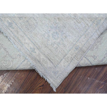 Load image into Gallery viewer, 8&#39;10&quot;x11&#39;6&quot; Stardew Gray, Washed Out Peshawar With All Over Design, Hand Knotted Natural Dyes, Shiny Wool, Oriental Rug FWR532494