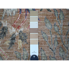 Load image into Gallery viewer, 4&#39;x5&#39;10&quot; Dirt Brown, 100% Wool, Hand Knotted, Birds of Paradise Design, Abrash, Natural Dyes, Afghan Peshawar Oriental Rug FWR532542