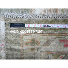 Load image into Gallery viewer, 12&#39;2&quot;x14&#39;5&quot; Silver Green, Oversized, Hand Knotted Angora Oushak, Natural Dyes, All Over Village Motifs, Oriental Rug FWR532650