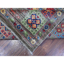 Load image into Gallery viewer, 10&#39;x14&#39; Old Silver Gray, Natural And Soft Wool, Mahal Large Elements All Over Design, Vegetable Dyes, Hand Knotted, Aryana Collection Oriental Rug FWR532878