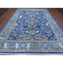 Load image into Gallery viewer, 10&#39;3&quot;x13&#39;5&quot; Bayern Blue, Soft And Pure Wool With Sickle Leaf All Over Design, Hand Knotted, Vegetable Dyes, Denser Weave, Heriz, Oriental Rug FWR532884