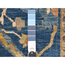 Load image into Gallery viewer, 10&#39;3&quot;x13&#39;5&quot; Bayern Blue, Soft And Pure Wool With Sickle Leaf All Over Design, Hand Knotted, Vegetable Dyes, Denser Weave, Heriz, Oriental Rug FWR532884