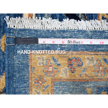 Load image into Gallery viewer, 10&#39;3&quot;x13&#39;5&quot; Bayern Blue, Soft And Pure Wool With Sickle Leaf All Over Design, Hand Knotted, Vegetable Dyes, Denser Weave, Heriz, Oriental Rug FWR532884