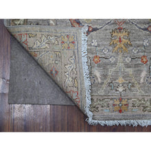 Load image into Gallery viewer, 3&#39;x7&#39;10&quot; Nobel Gray, Aryana Collection With Bidjar Garus Design, Hand Knotted Organic Wool, Natural Dyes, Runner Oriental Rug FWR533418