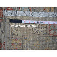 Load image into Gallery viewer, 3&#39;x7&#39;10&quot; Nobel Gray, Aryana Collection With Bidjar Garus Design, Hand Knotted Organic Wool, Natural Dyes, Runner Oriental Rug FWR533418