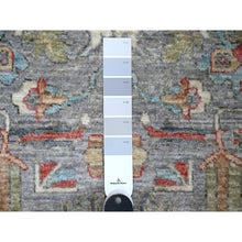 Load image into Gallery viewer, 2&#39;6&quot;x6&#39; Binary Star Gray, Fine Aryana Collection, Hand Knotted North West Persian Design, Vegetable Dyes, Natural Wool, Short Runner Oriental Rug FWR533430