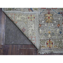 Load image into Gallery viewer, 3&#39;x11&#39;7&quot; Dorian Gray, Hand Knotted Bidjar Garus Design, Soft and Velvety Wool, Natural Dyes, Runner Fine Aryana Collection Oriental Rug FWR533436