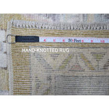 Load image into Gallery viewer, 9&#39;x12&#39;6&quot; Old Gold, Extra Soft Wool Foundation, Hand Knotted, Natural Dyes With Rural Medallions, Afghan Angora Oushak, Oriental Rug FWR533508