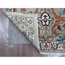 Load image into Gallery viewer, 3&#39;x6&#39;2&quot; Loft Space Gray With Dove White, Hand Knotted Fine Aryana With Bidjar Garus Design, Natural Dyes, Shiny Wool, Runner Oriental Rug FWR533634