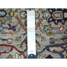 Load image into Gallery viewer, 3&#39;x6&#39;2&quot; Loft Space Gray With Dove White, Hand Knotted Fine Aryana With Bidjar Garus Design, Natural Dyes, Shiny Wool, Runner Oriental Rug FWR533634