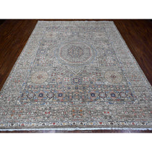 Load image into Gallery viewer, 8&#39;3&quot;x10&#39; Moonquake Gray, Velvety Wool, Aryana Collection, Hand Knotted Pre Historic 14th Century Influence Mamluk, Vegetable Dyes, Central Medallion Design, Oriental Rug FWR533772