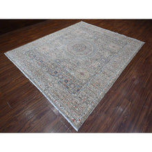 Load image into Gallery viewer, 8&#39;3&quot;x10&#39; Moonquake Gray, Velvety Wool, Aryana Collection, Hand Knotted Pre Historic 14th Century Influence Mamluk, Vegetable Dyes, Central Medallion Design, Oriental Rug FWR533772