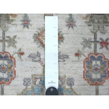 Load image into Gallery viewer, 3&#39;x5&#39;1&quot; Snowbound White, Karajeh Design With All Over Geometric Motifs, Hand Knotted, Vegetable Dyes, All Wool, Oriental Rug FWR534234