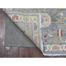 Load image into Gallery viewer, 2&#39;6&quot;x9&#39;9&quot; Lava Gray, North West Fine Persian Design With Aryana Collection, Hand Knotted, Vegetable Dyes, Vibrant Wool, Runner Oriental Rug FWR534246