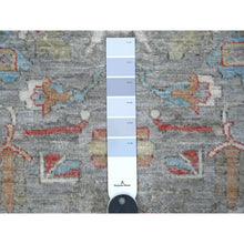 Load image into Gallery viewer, 2&#39;6&quot;x9&#39;9&quot; Lava Gray, North West Fine Persian Design With Aryana Collection, Hand Knotted, Vegetable Dyes, Vibrant Wool, Runner Oriental Rug FWR534246