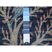 Load image into Gallery viewer, 2&#39;4&quot;x5&#39;10&quot; Yale Blue, Birds of Paradise Design, Hand Knotted Afghan Peshawar, Vegetable Dyes, Extra Soft Wool, Runner Oriental Rug FWR534306