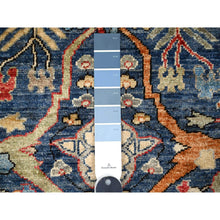 Load image into Gallery viewer, 3&#39;2&quot;x19&#39;5&quot; Star Blue, Pure Wool, Aryana Collection, Hand Knotted Vegetable Dyes, Bidjar Garus Design, XL Runner Oriental Rug FWR534462